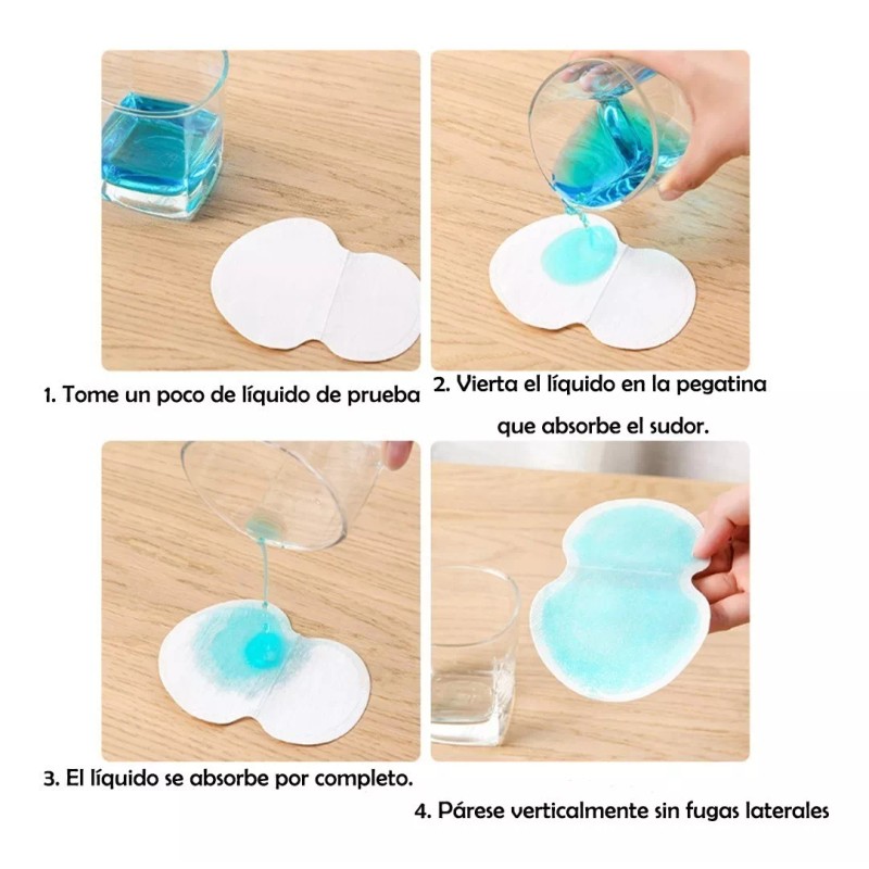 Dolores Parches Sudor Absorbe Almohadillas Axilas Cuello Evita Olor