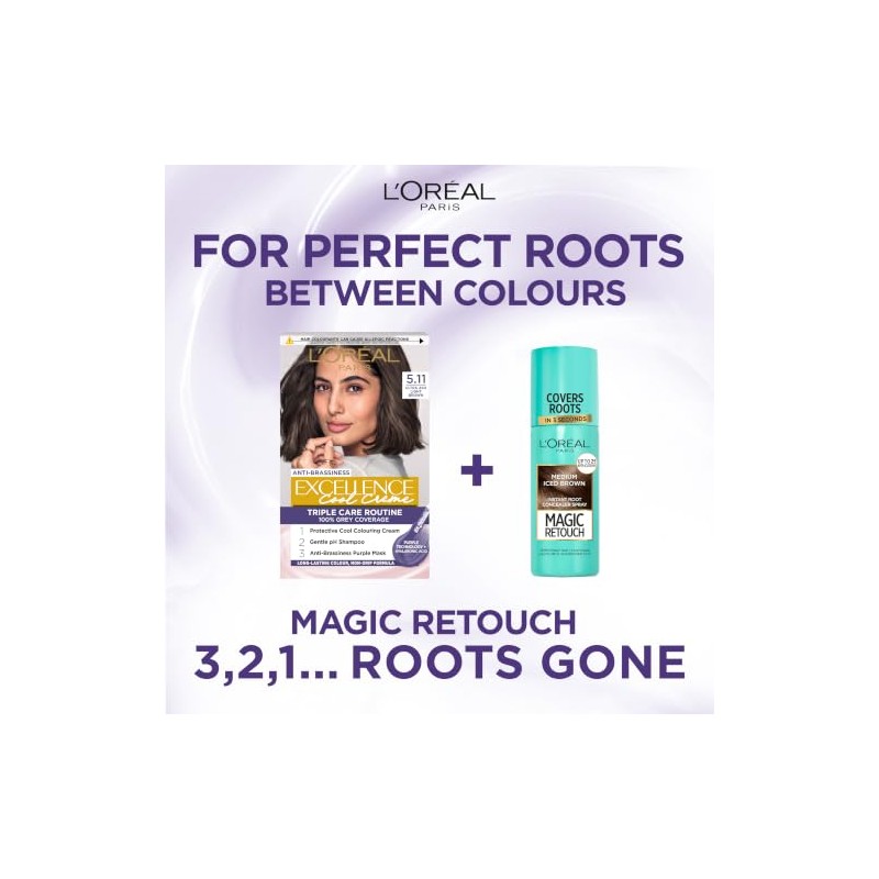 L'Oréal Paris Excellence Crème Permanent Hair Color, Ash Light Brown