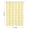 Litabel Long Shower Curtain 72 x 78, Daisy Floral Fabric