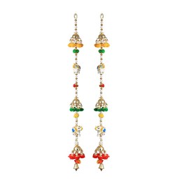 Set of 2 Elephant Door Hanging for Home Door, Wall, Temple, Bedroom, Decorative Accessories for Party, Indian Wedding & Other Festivities, 28 Inch Long
