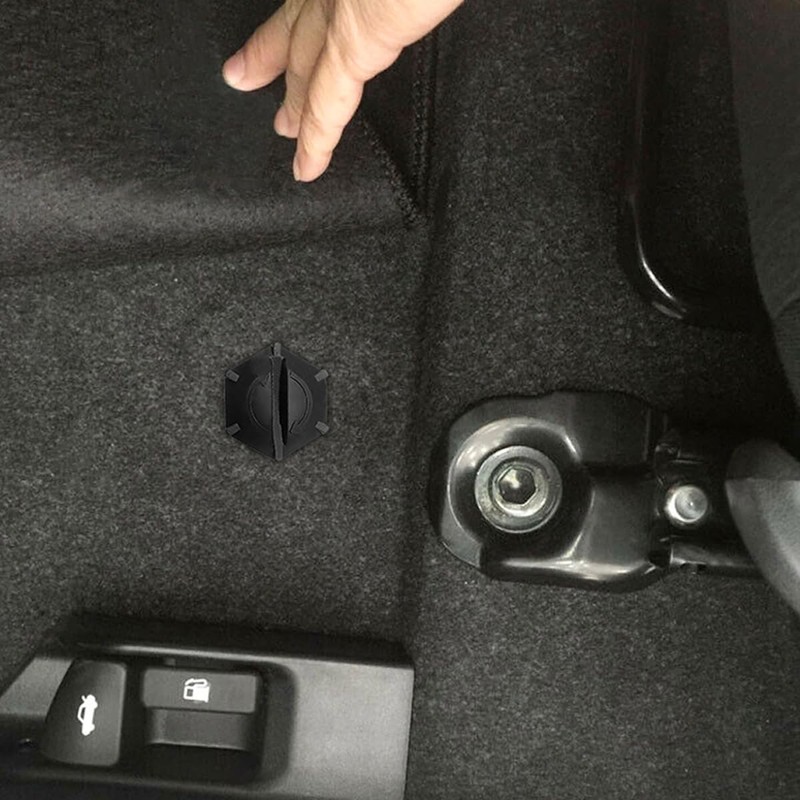 AIMALL 4Set Car Mat Fixed Buckle Set, Anti-Slip Double-Layer Plastic