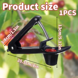 Quick Remove Cherry Pitter Portable Kitchen Tool Safe Tool for Removing Kernel Fruits Suitable for Cherries, Plums, Olives, Dates, Hawthorn