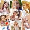 Mermaid Glitter Tattoo Set Children, 12 Sheets Mermaid Fake Tattoos