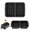 Waffle Silicone Mold Reusable Non-Stick Waffle Maker for Oven Baking,DIY