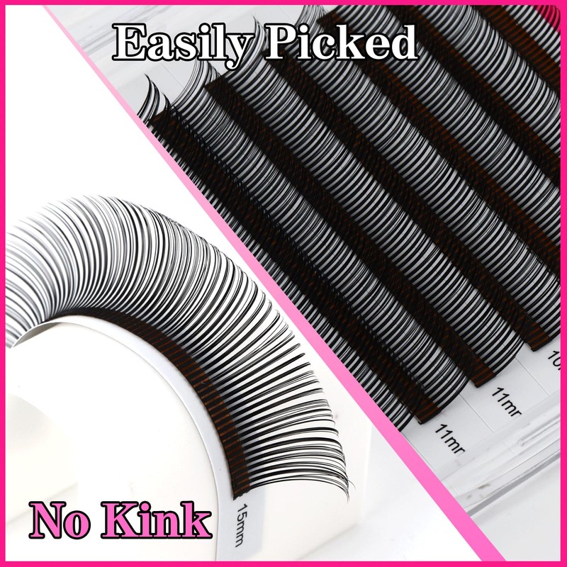 Lash Spikes Matte Black 5D Spikes Lash Extensions Natural Look