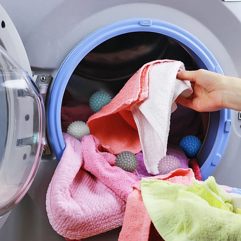 Dryer Balls 4 Pack - Non-Toxic Reusable Dryer Balls (Blue)
