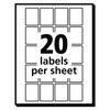 Avery Self-Adhesive Removable Labels, 0.75 x 1 Inches, White, 1000
