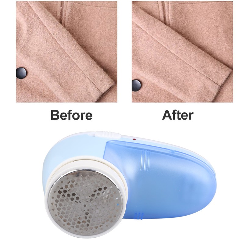 Blue Fabric Lint Remover Shaver Multifunctional Handheld Electric Clothing Hairball