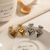 Gold Heart Earrings Gold Drop Earrings For Women Chunky Gold