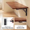 HBL' 2 Pack Folding Shelf Brackets 200MM Heavy Duty Shelf