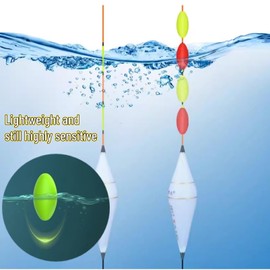 100Pcs Fishing Plastic Oval Beads Excellent Buoyancy Beads ( Color : Yellow )