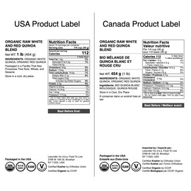 Food to Live Organic Raw White and Red Quinoa Blend, 1 Pound – Whole, Nutritious, High in Protein and Fiber, Perfect for Salads and Smoothies, Non-GMO, Vegan, Kosher, Bulk