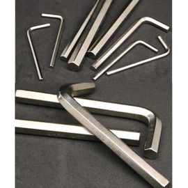 Susenya Allen Wrenches Sets,l-Shaped Hex Key Wrench,Standard 10mm,Steel Nickel-Plated,Silver,Pack of 8 Pcs