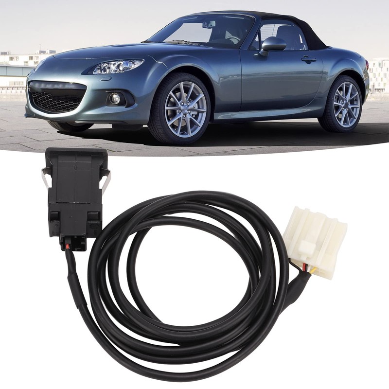 Qiilu Aux Female Audio Switch Cable Stereo Wiring Harness Aux