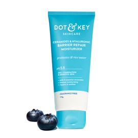 Dot & Key Ceramides Moisturizer with Hyaluronic for Intense Moisturizing and Skin Strengthening | With Probiotic & Rice Water I Barrier Repair Cream | For Dry Skin, Normal Skin & Sensitive Skin | 175g