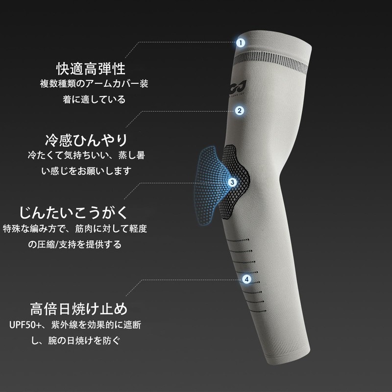 TRkin Arm Cover, For Summer, Cool Touch, Sweat Absorbent, Quick