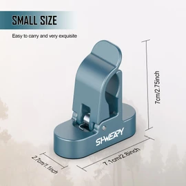 Magnetic Golf Holder Clip for Golf Cart Aluminum Alloy Stand Clip Hold 30-60 Rings Golf Gifts for Golfers
