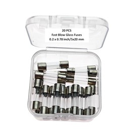 0.1A, 100MA Fuse, 0.1A250V, F100A250V Fuse, F100MA Fuse, F0.1A Fuses, 100MA Fuse, F100MA Fuse, 100MA Fast Blow Fuse, 100MA Glass Quick Fast Blow Fuse, 5 * 20mm(20pcs)