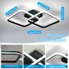 DELIPOP Modern Ceiling Light, 40W Sqaure LED Ceiling 3000k/4500k/6500k 3