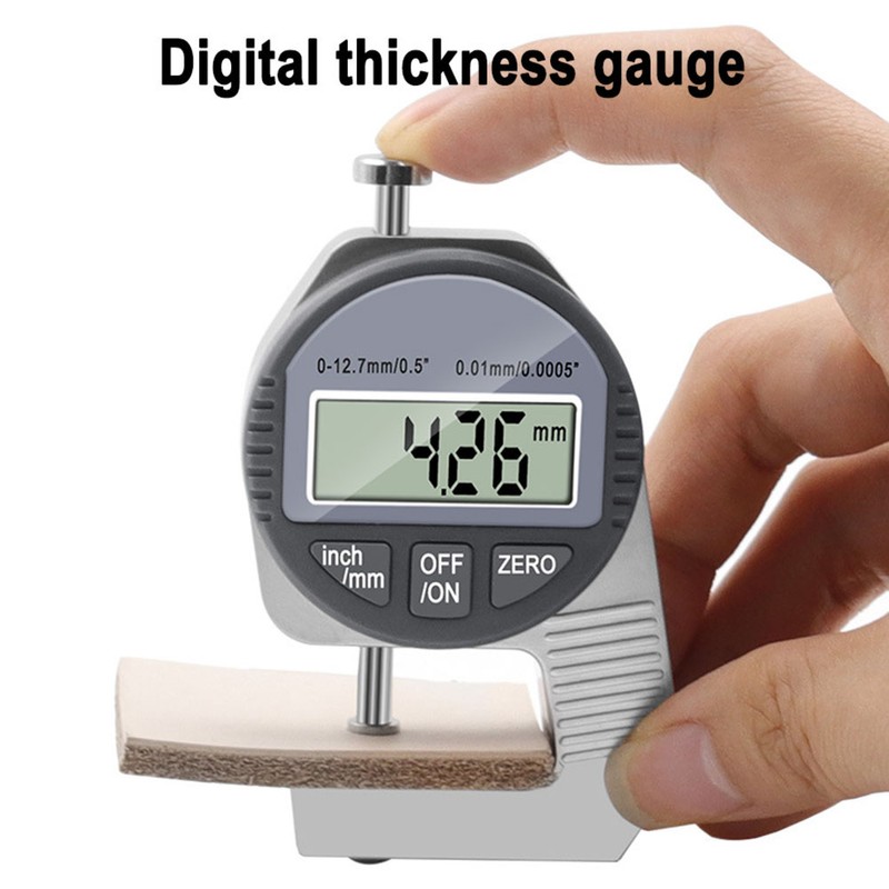 Digital Thickness Gauge Inch/ Metric Thickness Measuring Tools 0-0.5 Inch/