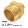Uenede Water Line Adapter, 3/4" GHT Male to 3/8" Compression