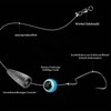 THKFISH Fishing Rigs Texas Rig 5 Pieces Leader Rigging Leader