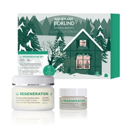 ANNEMARIE BÖRLIND LL Regeneration Night Care Set X-MAS - Regenerating Night Cream (50 ml) + Gift Getting to Know Size Day Cream (15 ml) - Promotes Cell Regeneration and Cell Renewal