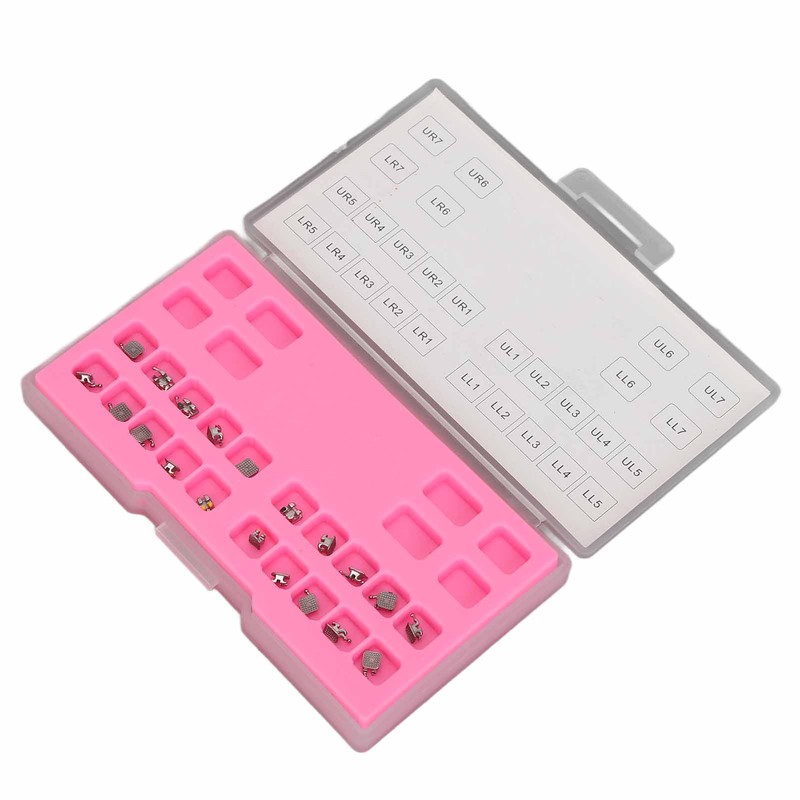 20PCS Teeth Brackets 0.022in 345 Hooks Highly Polished Professional Tooth