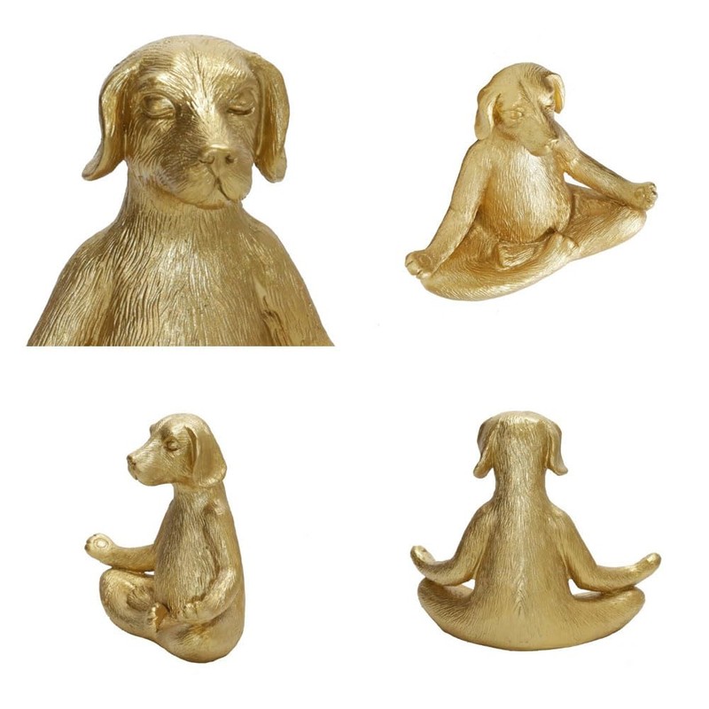 Leheybia Meditation Statue - Dog Yoga Pose Statue, Garden Decor,