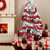 KIMOBER 20 Ft Christmas Tinsel Garland,Red Metallic Garland for Christmas