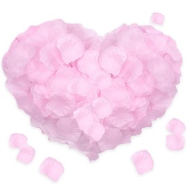 2000 Pcs Pétalos de Rosa Artificiales,Falsos y de Seda,Ideales para Veladas Románticas,Bodas,Pedidas de Mano y Decoraciones Florales para Aniversarios,Rosa