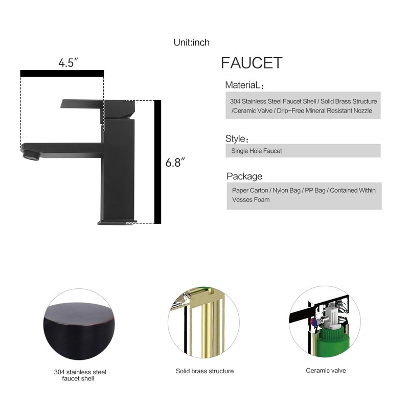 White Wall Mounted Ceramic Bathroom Sink, 7" x 14" Rectangle