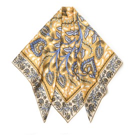 SHIROUYU 100% Mulberry Silk Scarf 43" Large Square Scarf Large Shawl - Women's Silk Oversized Headband - With Gift Packed