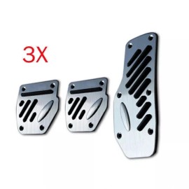 Unbranded 3PCS Non-slip Car Pedal Pads Manual Transmission Foot Pedal Cover Universal fit