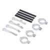 Motorcycle Headlight Mounting Bracket 39 to 41mm Bright Silver Surface