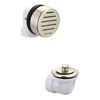 Olympia Overflow and Waste Drain Half Kit PVD Brushed Nickel,