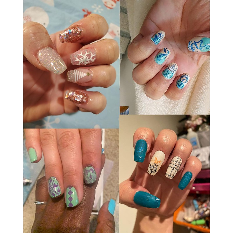 Biutee Stamping varnish set 8 colours 8 ml stamping varnish