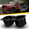 Unbranded 2x Front Console Cup Holder Insert Liner Black Fit