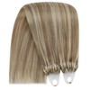 YoungSee Micro Ring Extensions, Real Hair, Light Brown, Micro Ring