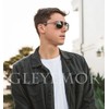 Gleyemor Polarized Square Aviator Sunglasses for Men Retro Military Tough