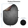 Selens Collapsible Backdrop 2 in 1 Brown&Gray Pop Up Photo