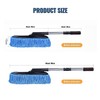 Car Wash Brush with Flexible Stainless Steel Handle – Microfiber