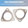 nodteem Pack-2 Automobile Exhaust Pipe Interface Gasket, 2.48"/63mm ID Three-hole