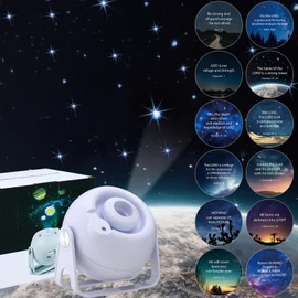 Aurelema Bible Verses Projector Galaxy Projector Includes 12 Interchangeable Christian Discs Night Light Set Project Religious on Walls or Ceilings for Gift(Bible)