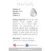 VIE VIE Double Point Pencil Pendant, Black String (Clear Quartz)