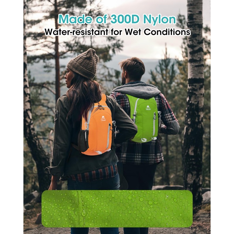 VPBAGE Hiking Daypack, Strawyellow, Small, Daypack Backpacks