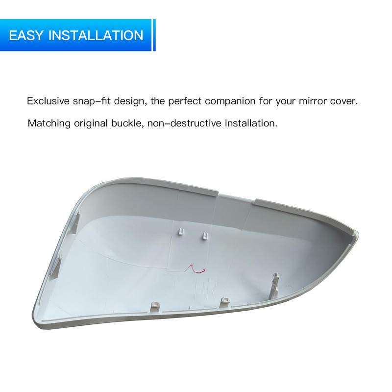 TKPUFR Right Passenger Side Mirror Cover Cap Compatible with Toyota