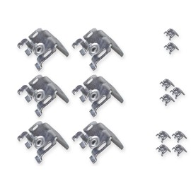 EFIXS Universal Brackets (Blind Support) (Pack of 6) for Wall or Ceiling Mounting for Aluminium Blinds with 25 mm Top Rail