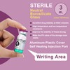 Threlaco 20 Pcs 3ml Sealed Sterile Empty Vials with Self