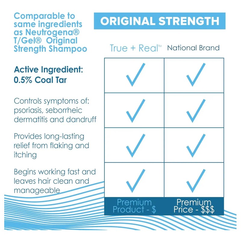 True+real Shampoo Terapéutico T Plus / T Gel 473 Ml